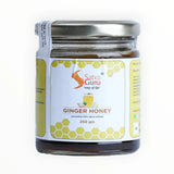 Jar of Satvaguna Ginger Honey on a white background
