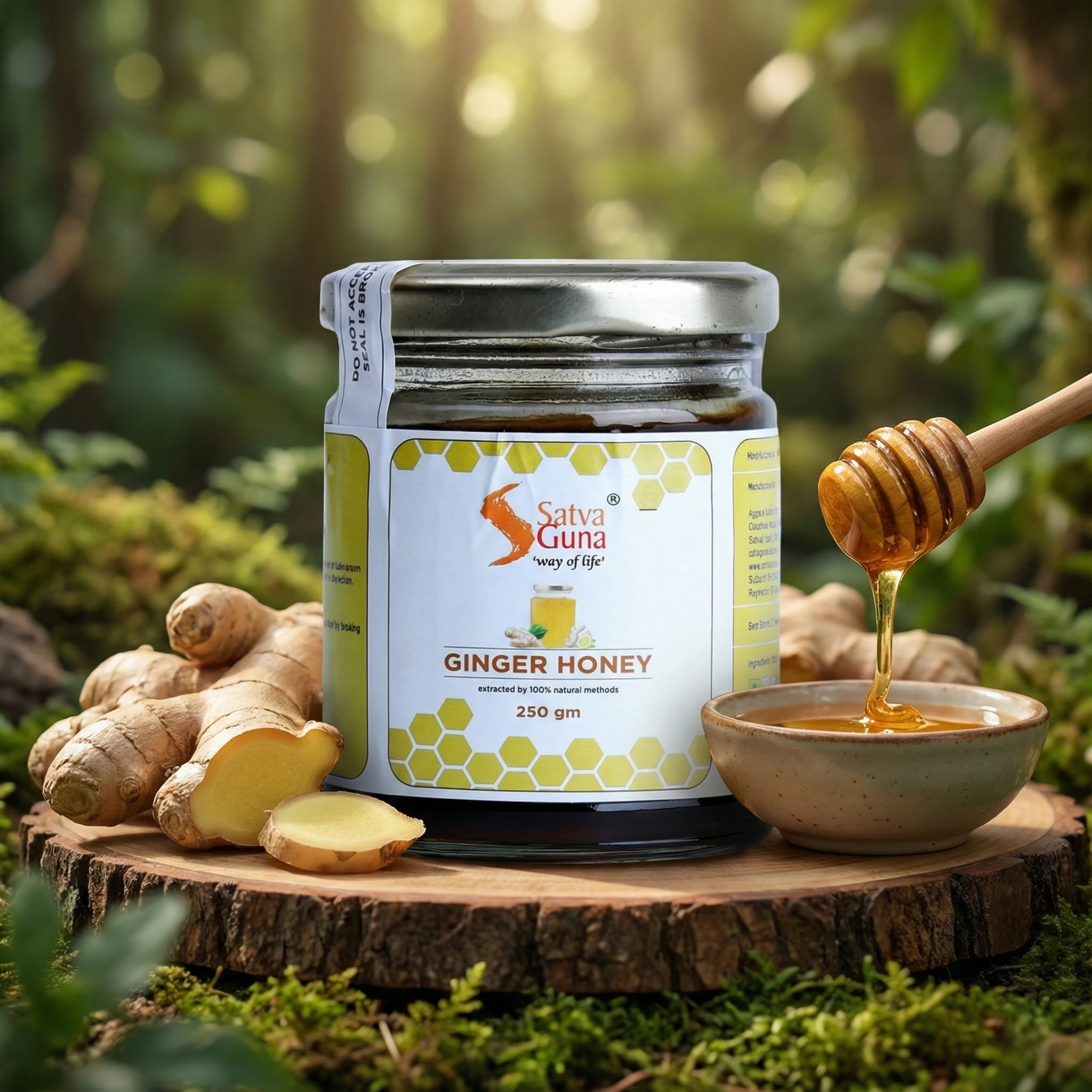 Satvaguna Ginger Honey 250 Grams
